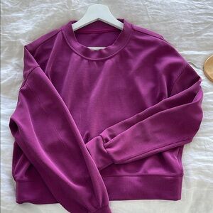 Cropped Lululemon Fuschia Ribbed Sweater